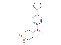 4-[(2-pyrrolidin-1-ylpyrimidin-5-yl)carbonyl]thiomorpholine 1,1-dioxide
