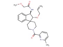 N-{(2R*,3R*)-2-(allyloxy)-1'-[(6-methyl-2-pyridinyl)carbonyl]-2,3-dihydrospiro[indene-1,4'-piperidin]-3-yl}-2-methoxyacetamide