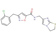 3-(2-chlorobenzyl)-N-(2,3-dihydroimidazo[2,1-b][1,3]thiazol-6-ylmethyl)-5-isoxazolecarboxamide