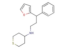 N-[3-(2-furyl)-3-phenylpropyl]tetrahydro-2H-thiopyran-4-amine