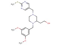 2-(1-(3,5-dimethoxybenzyl)-4-{[2-(methylthio)-5-pyrimidinyl]methyl}-2-piperazinyl)ethanol