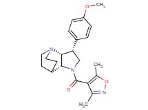 (3R*,3aR*,7aR*)-1-[(3,5-dimethylisoxazol-4-yl)carbonyl]-3-(4-methoxyphenyl)octahydro-4,7-ethanopyrrolo[3,2-b]pyridine