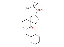 7-(cyclohexylmethyl)-2-[(1-methylcyclopropyl)carbonyl]-2,7-diazaspiro[4.5]decan-6-one