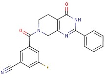 3-fluoro-5-[(4-oxo-2-phenyl-4,5,6,8-tetrahydropyrido[3,4-d]pyrimidin-7(3H)-yl)carbonyl]benzonitrile