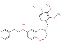 3-phenyl-1-[4-(2,3,4-trimethoxybenzyl)-2,3,4,5-tetrahydro-1,4-benzoxazepin-7-yl]-1-propanol
