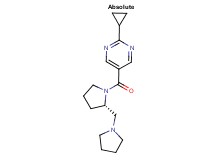2-cyclopropyl-5-{[(2S)-2-(pyrrolidin-1-ylmethyl)pyrrolidin-1-yl]carbonyl}pyrimidine