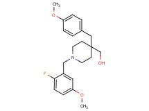 [1-(2-fluoro-5-methoxybenzyl)-4-(4-methoxybenzyl)-4-piperidinyl]methanol