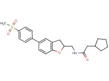 2-cyclopentyl-N-({5-[4-(methylsulfonyl)phenyl]-2,3-dihydro-1-benzofuran-2-yl}methyl)acetamide