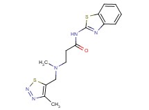 N-1,3-benzothiazol-2-yl-3-{methyl[(4-methyl-1,2,3-thiadiazol-5-yl)methyl]amino}propanamide