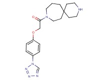 9-{[4-(1H-tetrazol-1-yl)phenoxy]acetyl}-3,9-diazaspiro[5.6]dodecane hydrochloride