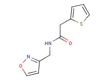 N-(3-isoxazolylmethyl)-2-(2-thienyl)acetamide