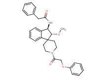 N-[(2R*,3R*)-2-methoxy-1'-(phenoxyacetyl)-2,3-dihydrospiro[indene-1,4'-piperidin]-3-yl]-2-phenylacetamide