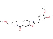 2-(3,4-dimethoxybenzyl)-6-{[3-(methoxymethyl)-1-pyrrolidinyl]carbonyl}-1,3-benzoxazole