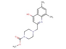 methyl 4-[(4-hydroxy-6,8-dimethylquinolin-2-yl)methyl]piperazine-1-carboxylate