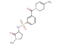 3-[(4-methyl-3,6-dihydropyridin-1(2H)-yl)carbonyl]-N-(1-methyl-2-oxopyrrolidin-3-yl)benzenesulfonamide