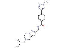 N-[(5-isobutyl-4,5,6,7-tetrahydropyrazolo[1,5-a]pyrazin-2-yl)methyl]-4-(2-methyl-2H-tetrazol-5-yl)benzamide