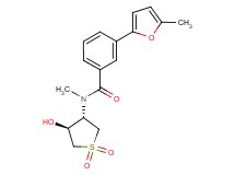 N-[(3S*,4S*)-4-hydroxy-1,1-dioxidotetrahydro-3-thienyl]-N-methyl-3-(5-methyl-2-furyl)benzamide