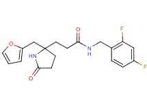 N-(2,4-difluorobenzyl)-3-[2-(2-furylmethyl)-5-oxo-2-pyrrolidinyl]propanamide