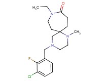 4-(3-chloro-2-fluorobenzyl)-9-ethyl-1-methyl-1,4,9-triazaspiro[5.6]dodecan-10-one