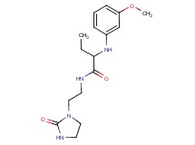 2-[(3-methoxyphenyl)amino]-N-[2-(2-oxoimidazolidin-1-yl)ethyl]butanamide