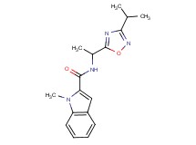 N-[1-(3-isopropyl-1,2,4-oxadiazol-5-yl)ethyl]-1-methyl-1H-indole-2-carboxamide