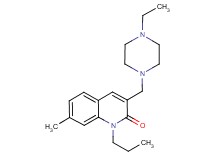 3-[(4-ethyl-1-piperazinyl)methyl]-7-methyl-1-propyl-2(1H)-quinolinone