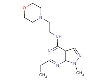 6-ethyl-1-methyl-N-[2-(4-morpholinyl)ethyl]-1H-pyrazolo[3,4-d]pyrimidin-4-amine