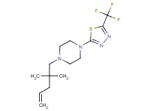 1-(2,2-dimethylpent-4-en-1-yl)-4-[5-(trifluoromethyl)-1,3,4-thiadiazol-2-yl]piperazine