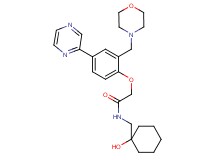 N-[(1-hydroxycyclohexyl)methyl]-2-[2-(4-morpholinylmethyl)-4-(2-pyrazinyl)phenoxy]acetamide