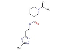 1-isopropyl-N-[2-(5-methyl-4H-1,2,4-triazol-3-yl)ethyl]-3-piperidinecarboxamide