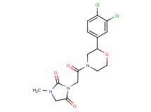 3-{2-[2-(3,4-dichlorophenyl)morpholin-4-yl]-2-oxoethyl}-1-methylimidazolidine-2,4-dione