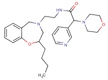 N-[2-(2-butyl-2,3-dihydro-1,4-benzoxazepin-4(5H)-yl)ethyl]-2-(4-morpholinyl)-2-(3-pyridinyl)acetamide