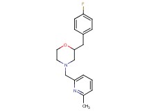 2-(4-fluorobenzyl)-4-[(6-methyl-2-pyridinyl)methyl]morpholine