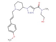 N-(2-hydroxyethyl)-1-{1-[(2E)-3-(4-methoxyphenyl)-2-propen-1-yl]-3-piperidinyl}-N-methyl-1H-1,2,3-triazole-4-carboxamide