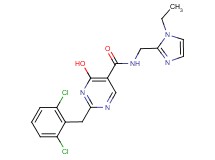 2-(2,6-dichlorobenzyl)-N-[(1-ethyl-1H-imidazol-2-yl)methyl]-4-hydroxypyrimidine-5-carboxamide