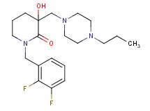 1-(2,3-difluorobenzyl)-3-hydroxy-3-[(4-propyl-1-piperazinyl)methyl]-2-piperidinone