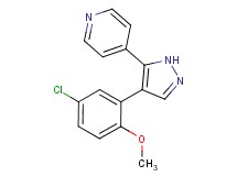 4-[4-(5-chloro-2-methoxyphenyl)-1H-pyrazol-5-yl]pyridine