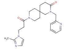 9-[3-(2-methyl-1H-imidazol-1-yl)propanoyl]-2-(pyridin-2-ylmethyl)-2,9-diazaspiro[5.5]undecan-3-one