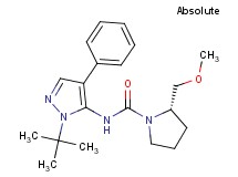 (2S)-N-(1-tert-butyl-4-phenyl-1H-pyrazol-5-yl)-2-(methoxymethyl)pyrrolidine-1-carboxamide