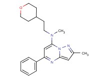 N,2-dimethyl-5-phenyl-N-[2-(tetrahydro-2H-pyran-4-yl)ethyl]pyrazolo[1,5-a]pyrimidin-7-amine