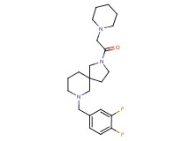 7-(3,4-difluorobenzyl)-2-(1-piperidinylacetyl)-2,7-diazaspiro[4.5]decane