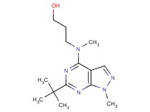 3-[(6-tert-butyl-1-methyl-1H-pyrazolo[3,4-d]pyrimidin-4-yl)(methyl)amino]-1-propanol
