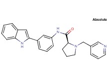 N-[3-(1H-indol-2-yl)phenyl]-1-(pyridin-3-ylmethyl)-L-prolinamide