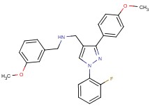 1-[1-(2-fluorophenyl)-3-(4-methoxyphenyl)-1H-pyrazol-4-yl]-N-(3-methoxybenzyl)methanamine