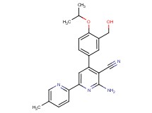 6-amino-4-[3-(hydroxymethyl)-4-isopropoxyphenyl]-5'-methyl-2,2'-bipyridine-5-carbonitrile