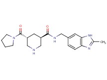 (3R*,5R*)-N-[(2-methyl-1H-benzimidazol-6-yl)methyl]-5-(pyrrolidin-1-ylcarbonyl)piperidine-3-carboxamide