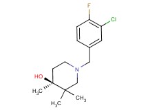 (4S*)-1-(3-chloro-4-fluorobenzyl)-3,3,4-trimethylpiperidin-4-ol