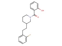 2-({3-[2-(2-fluorophenyl)ethyl]-1-piperidinyl}carbonyl)phenol