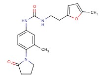 N-[2-(5-methyl-2-furyl)ethyl]-N'-[3-methyl-4-(2-oxopyrrolidin-1-yl)phenyl]urea