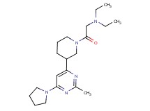 N,N-diethyl-2-{3-[2-methyl-6-(1-pyrrolidinyl)-4-pyrimidinyl]-1-piperidinyl}-2-oxoethanamine